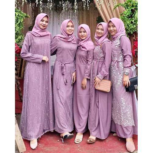 Warna jilbab yang cocok untuk baju warna lilac